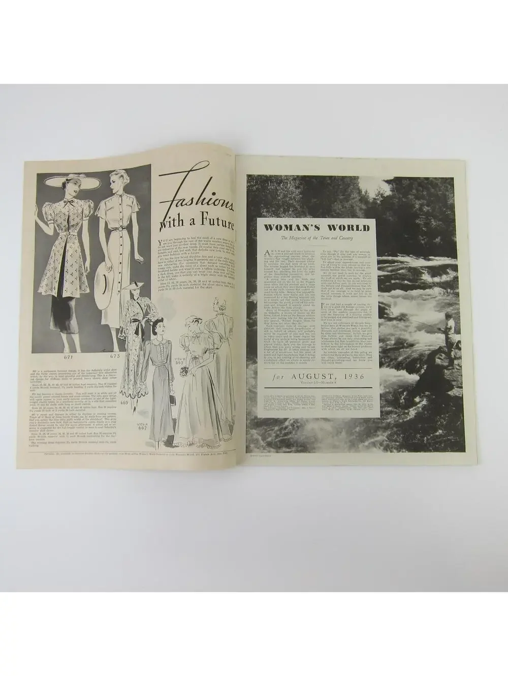Woman’s World Magazine August 1936 Lowell Thomas 90 Pounds of Courage Vintage